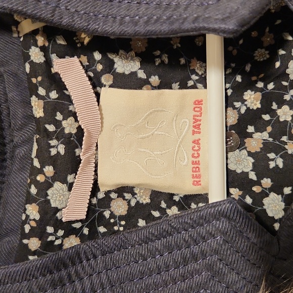 Rebecca Taylor Silk Lining Faux Fur Vest Size M - Picture 4 of 7